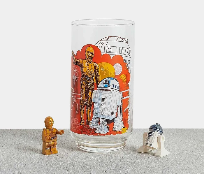 1977 Star Wars “A New Hope ” R2D2 & C3PO Collector Collector Glass – Vintage