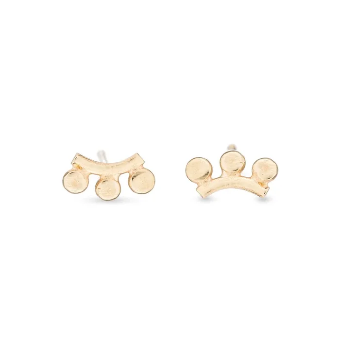 3 Rays Sunrise Stud Earrings