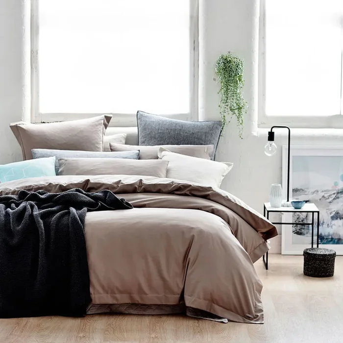 600TC Cotton Bamboo Mud Quilt Cover