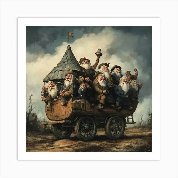 ‘The Gnomes’ Art Print by ThatWorksMedia