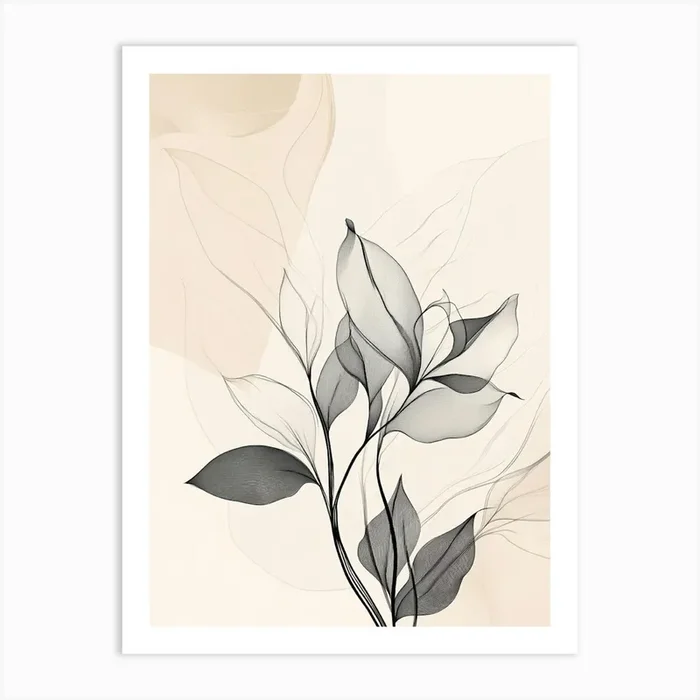 Abstract Black And White Painting Art PrintS by Shadesigns
