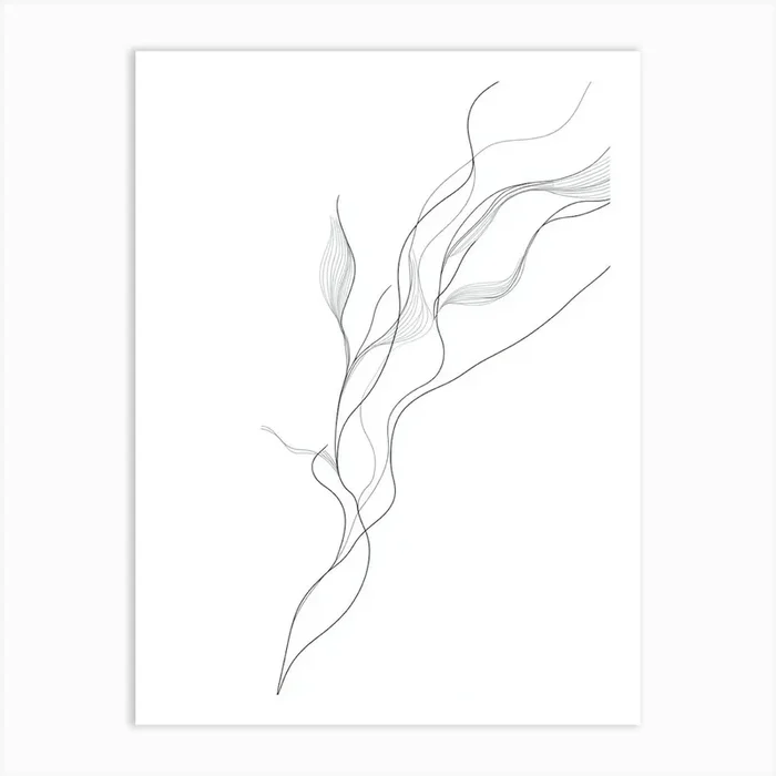 Abstract Line Drawing 5 Art PrintS by Shadesigns