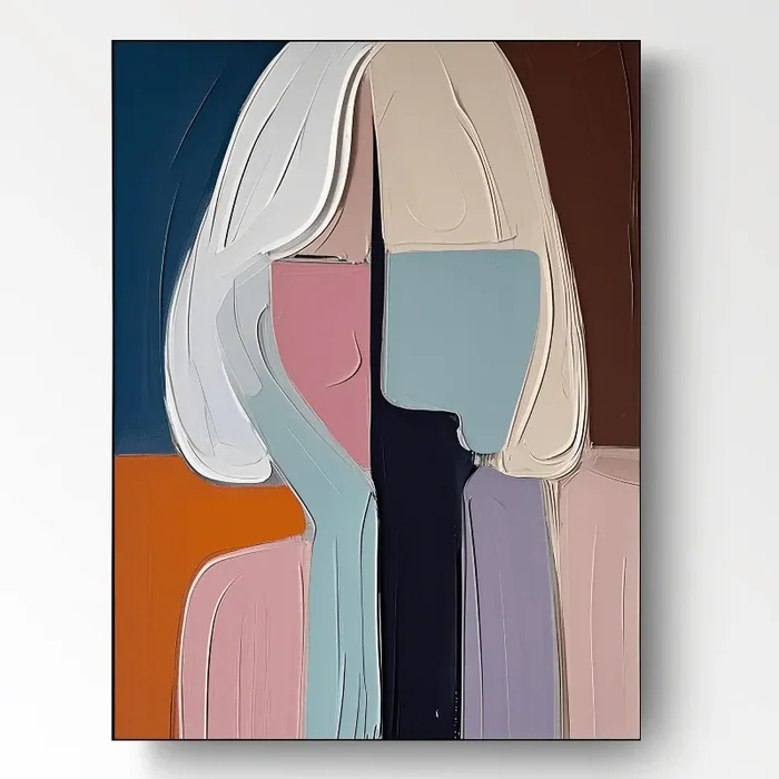 Abstract Painting “Dualité Silencieuse”