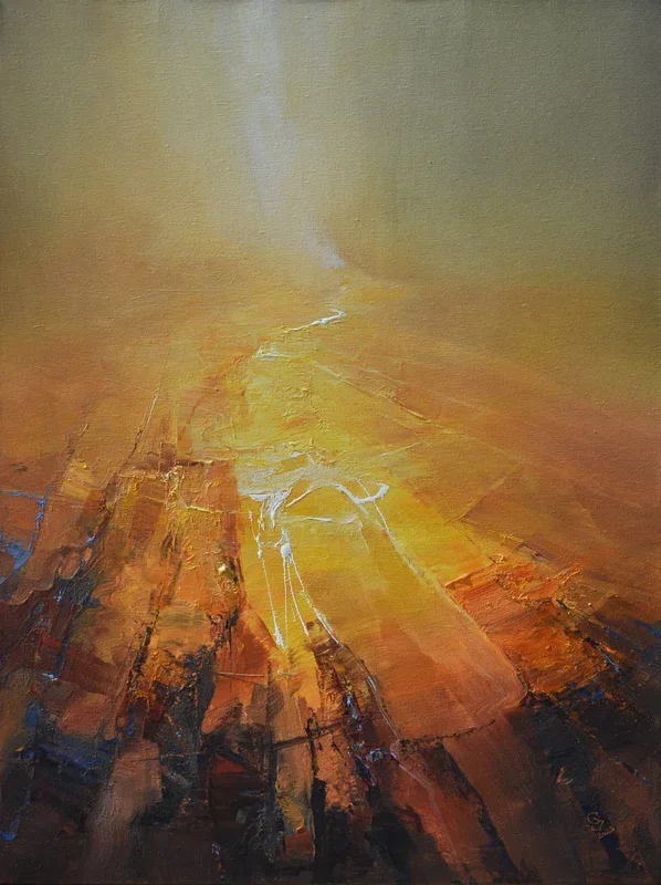 Agartha – A Dust Storm (2025) Acrylic painting by Ivan Grozdanovski