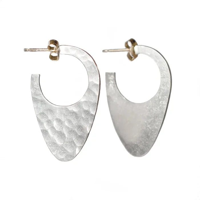 Almond Hoops – Silver