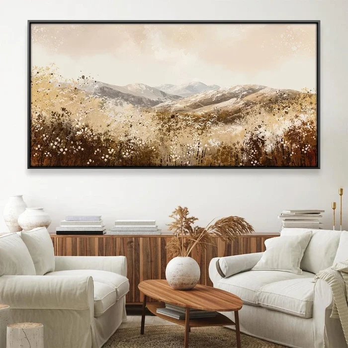 Amber Blooms Canvas