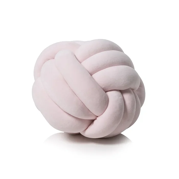 Amelie Knot Cushion Dusty Pink