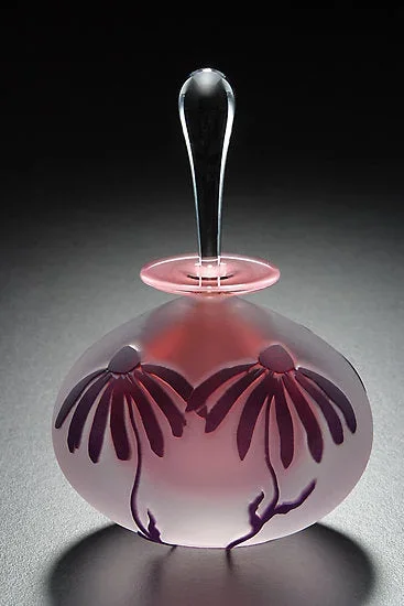 Amethyst/Aurora Cone Flower Perfume Bottle – Amethyst/Aurora