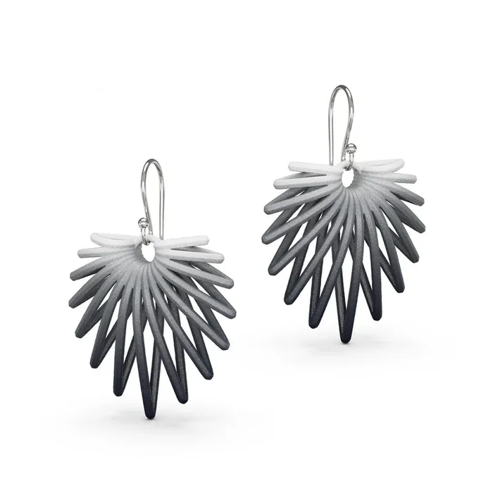 Angel Earrings – Gray Gradient