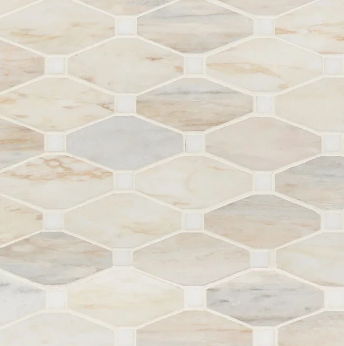 Angora Elongated Octagon Tile