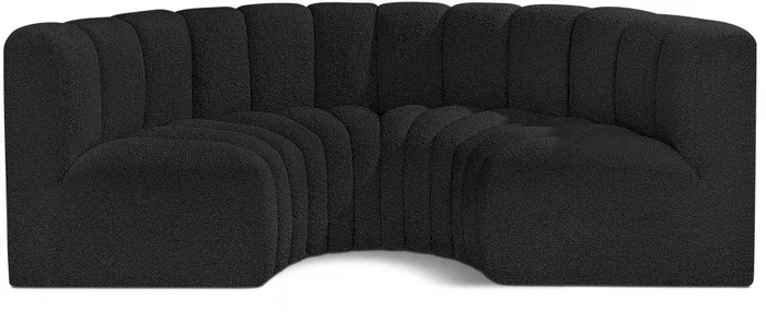 Arc 88 ” Boucle Fabric Upholstered 4pc. Modular Sectional