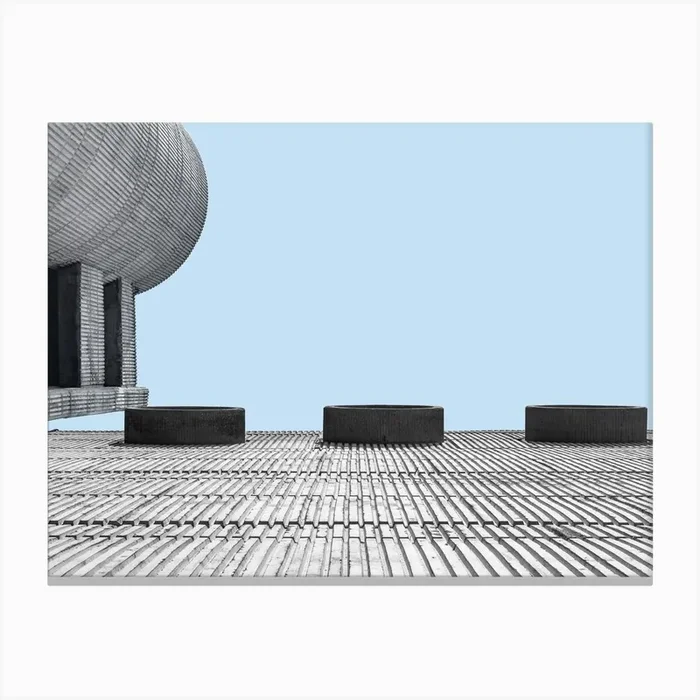 Architecture Brutalism Beton Brut Canvas Print by Marc Schulthess