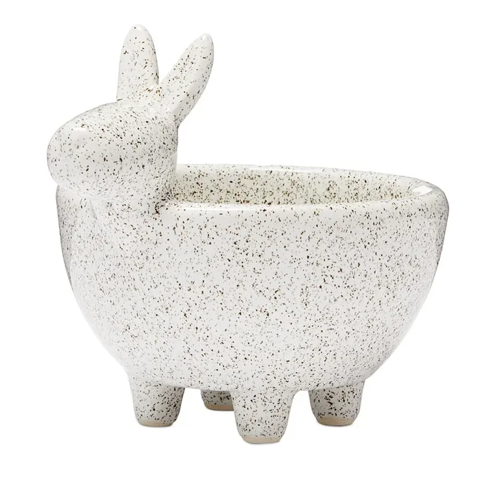 Arizona Collection White Speckle Llama Pot