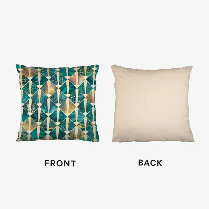 Art Deco Tiles Cushion by Elisabeth Fredriksson