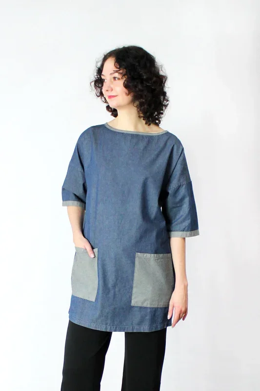 Artist Denim Tunic – Blue