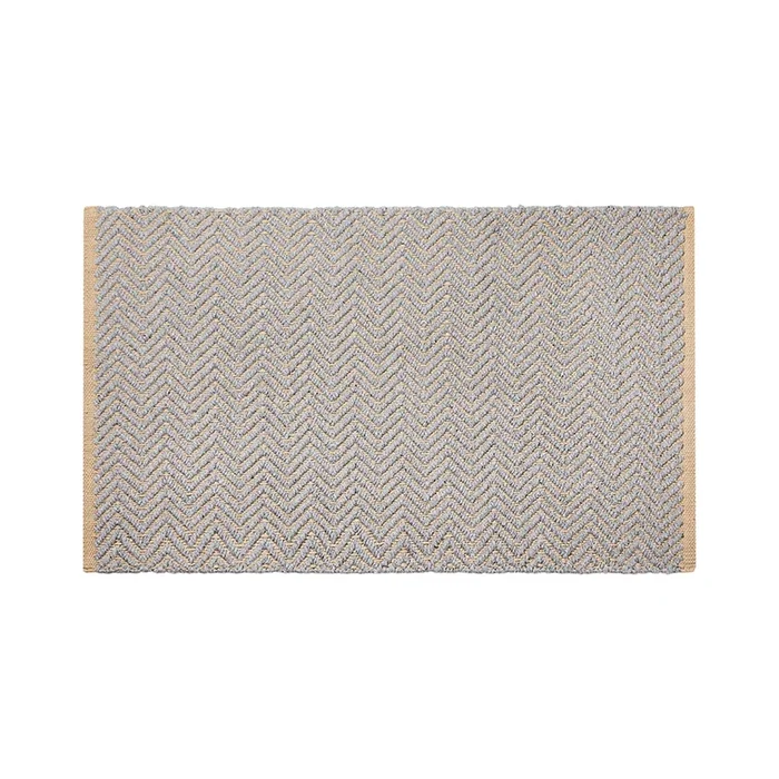 Barbados Chevron Occasional Mat Grey