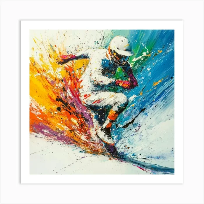 Baseball Player Art Art PrintS by Saiful