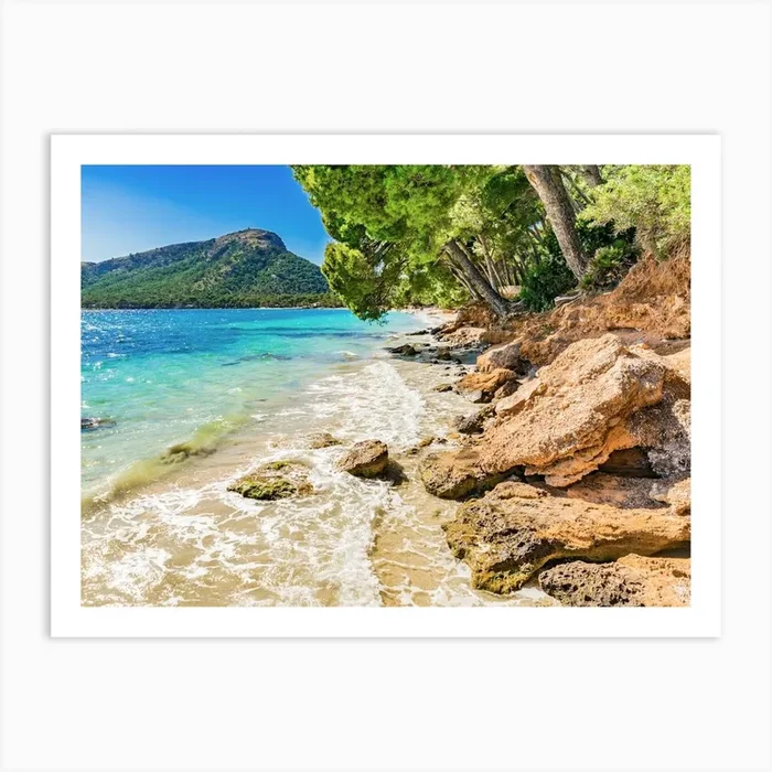 Beach Formentor, Mallorca Spain Art Print by imagine