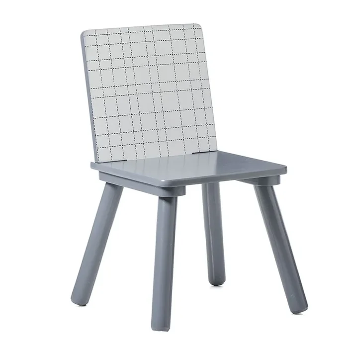 Beckett Chair Grey Grid