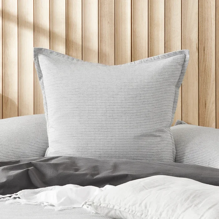 Berlin Grey Marle Waffle Pillowcases