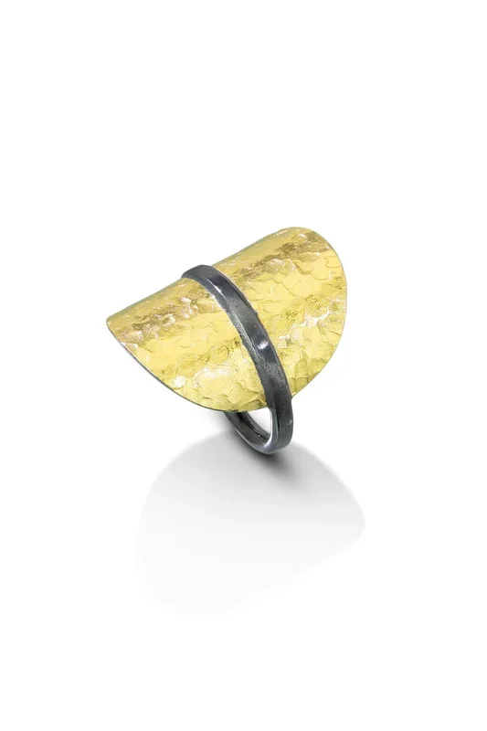 Bimetal Cigar Band Rings