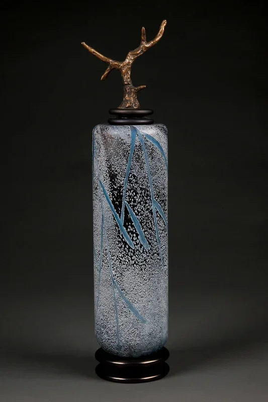 Blue Tall Cylinder