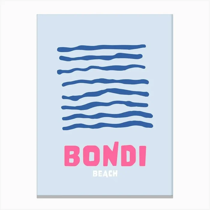 Bondi Blue Canvas PrintM by MRHWALLPRINTS