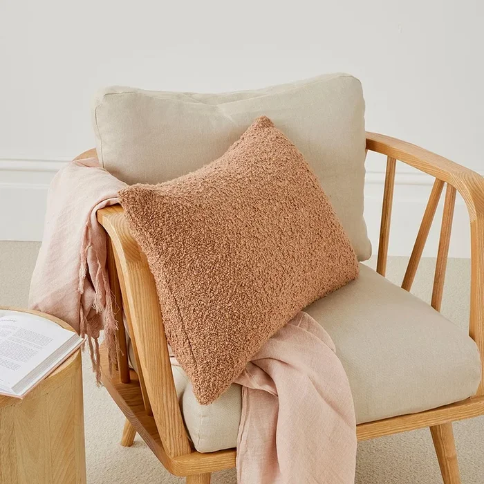 Boucle Hazelnut Cushion