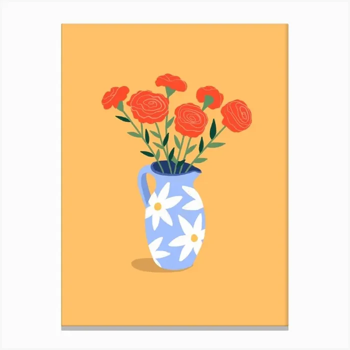 Bouquet Canvas Print by Lou Ann Coulon