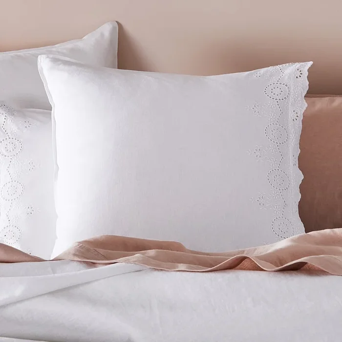 Broderie White Pillowcase