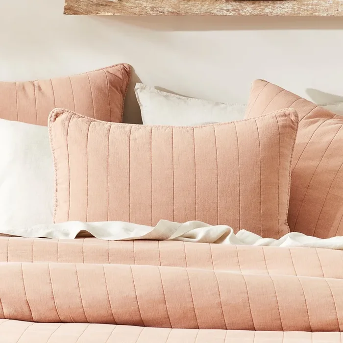 Bronte Clay Quilted Pillowcases
