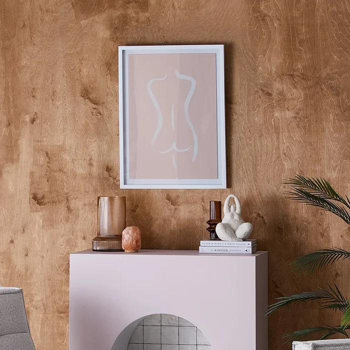 Brush Stroke Nudes Blush Retreat Wall Art