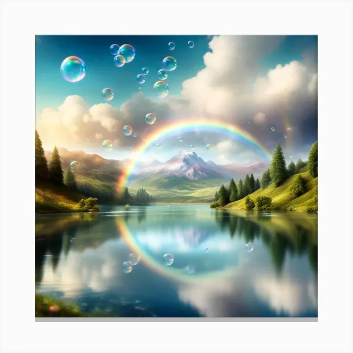 bubbles everywhere Canvas PrintC by CardinalBiggles