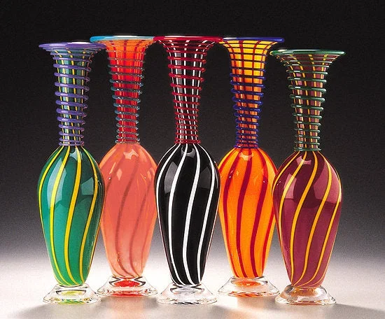 Cane Coil Bottles – Dark Green