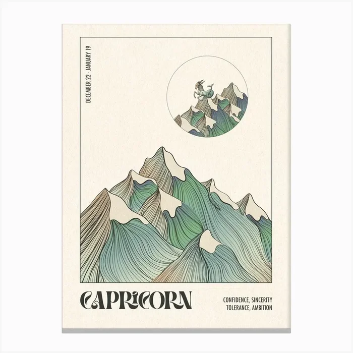 Capricorn Fy Std Canvas Print by Inktally