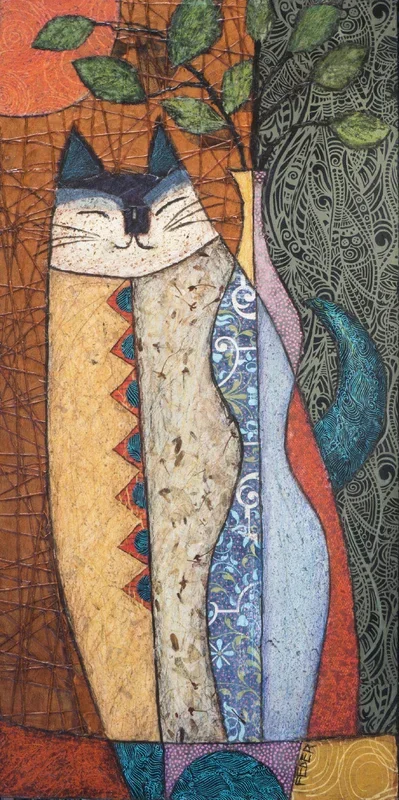 Cat and Vase – Small