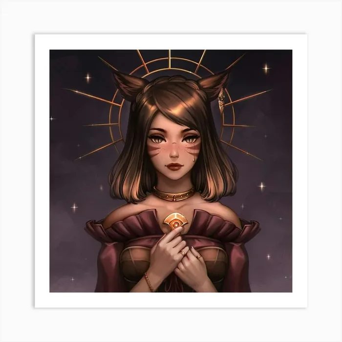 Cat Girl Art Print by nemesis