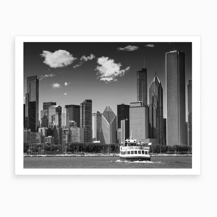 Chicago Skyline Art Print by Melanie Viola