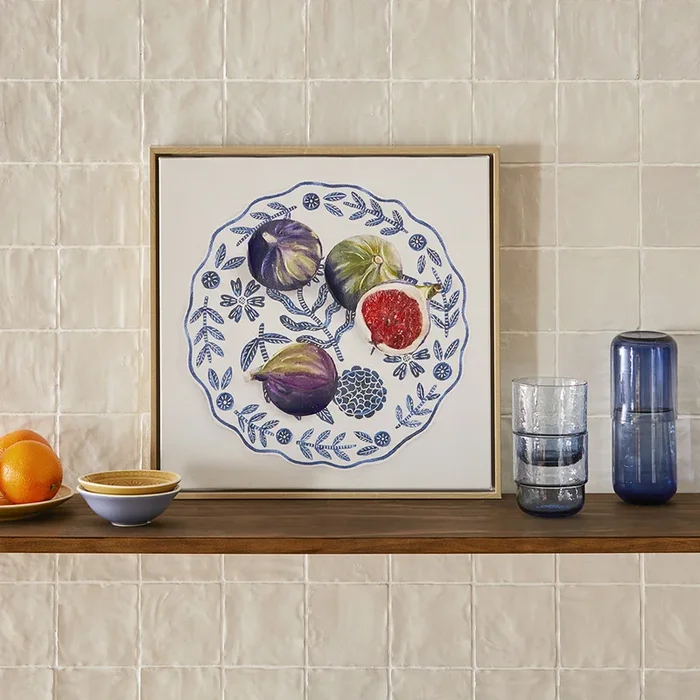 Chinoiserie Fruit Plate Canvas