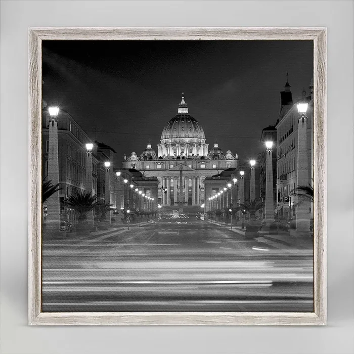 Citta del Vaticano di Notte 1 Mini Framed Canvas