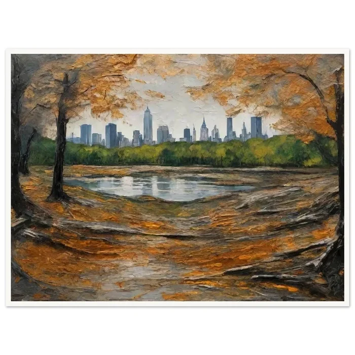 City Through the Trees