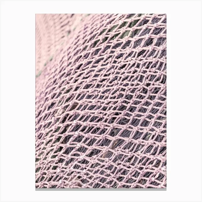 Close Up Of A Net fishing net Canvas Print by imagine