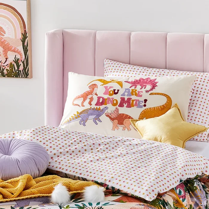 Co-ordinating Dotty Dinomite Pillowcase