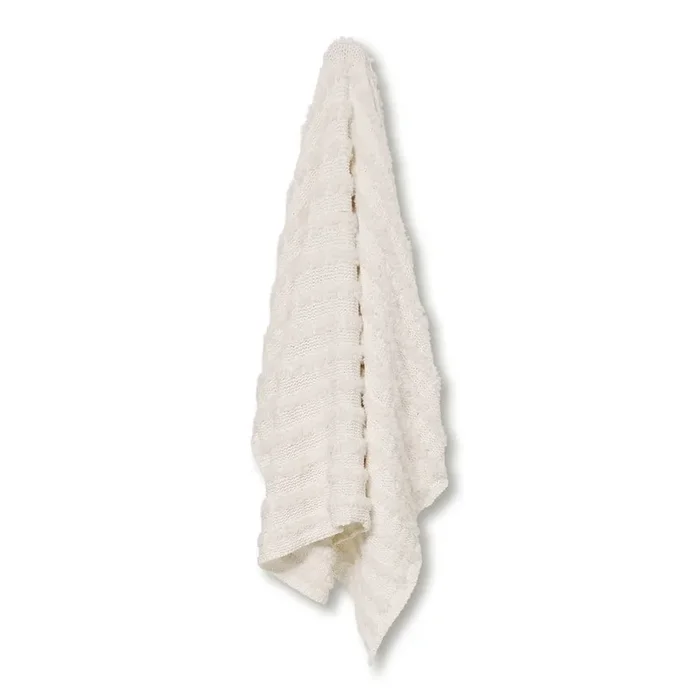 Coco Chenille Cream Throw