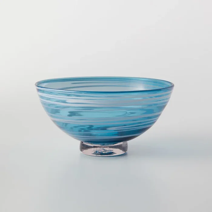 Colorful Footed Bowls – Sky Blue