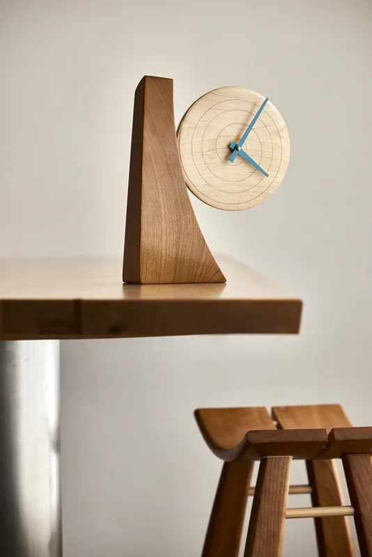 Colorful Pencil Swirl Desk Clock