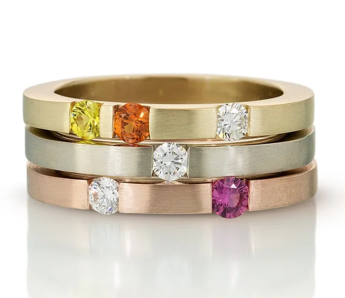 Confetti Stacking Rings