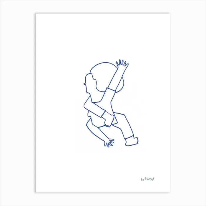 Contortionists Bodies 3 Art Print by Luz Preumayr