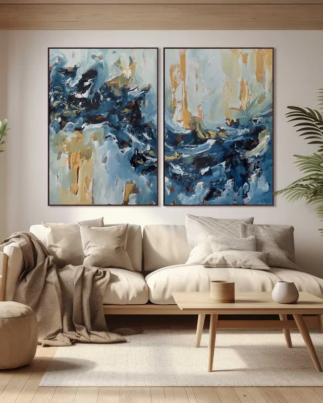 Creating A New Path | Diptych Original Paintings | 200x150cm