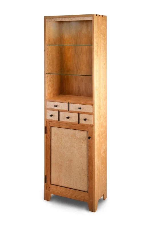 Curio Cupboard – Bird’s Eye Maple Drawers
